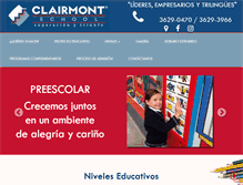 Tablet Screenshot of clairmontschool.com